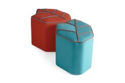 Pamono Blue Outdoor Leaf Seat Pouf by Nicolette de Waart for Design by Nico Clearance