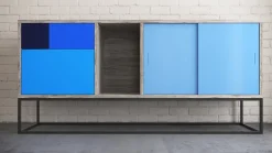 Pamono Blue Real Sideboard by Studio Deusdara Clearance