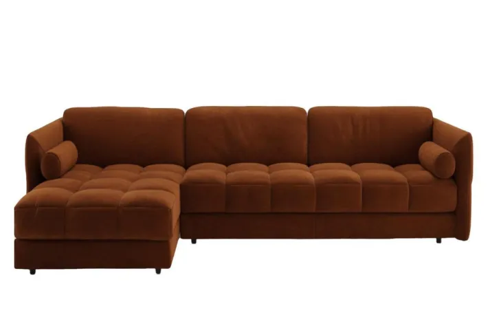 Pamono Bond Sectional Sofa in Brown Velvet by Moanne Outlet