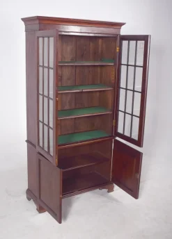 Pamono Bookcase with Glass Doors, 1930s Hot