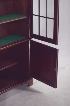 Pamono Bookcase with Glass Doors, 1930s Hot