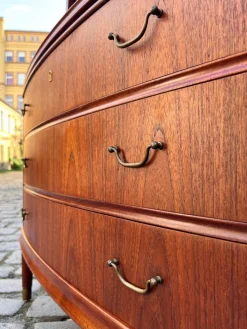 Pamono Bookcase with Secretary and Chest of Drawers in Teak, Denmark