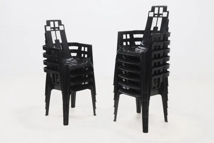 Pamono Boston Chairs by Pierre Paulin for Henry Massonnet, France, 1980s, Set of 4