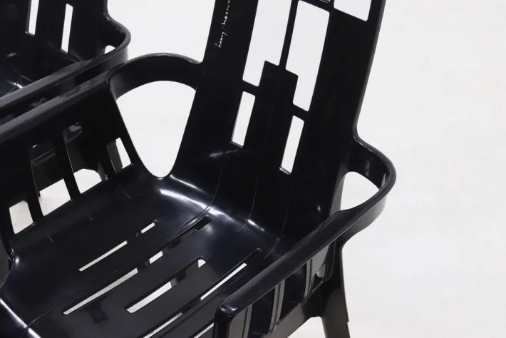 Pamono Boston Chairs by Pierre Paulin for Henry Massonnet, France, 1980s, Set of 4