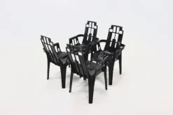 Pamono Boston Chairs by Pierre Paulin for Henry Massonnet, France, 1980s, Set of 4