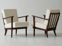 Pamono Bouclé Armchairs by Miroslav Navratil, 1970s, Set of 2 Hot
