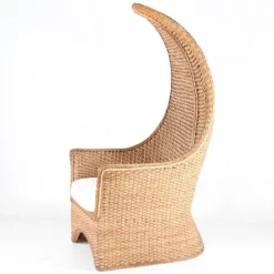 Pamono Braided Rush Throne, 1970s New