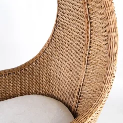 Pamono Braided Rush Throne, 1970s New