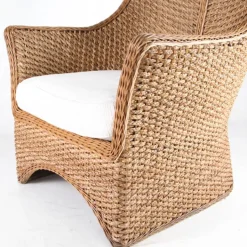 Pamono Braided Rush Throne, 1970s New