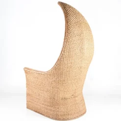 Pamono Braided Rush Throne, 1970s New