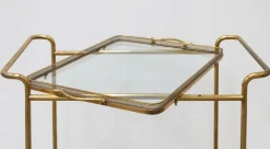 Pamono Brass and Glass Food Trolley, 1950s