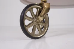 Pamono Brass and Smoked Glass Trolley, 1970s New