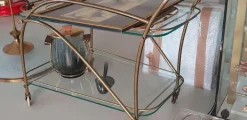 Pamono Brass Bar Cart, 1950s Clearance