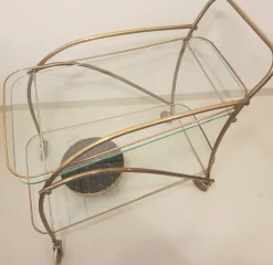 Pamono Brass Bar Cart, 1950s Clearance