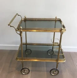 Pamono Brass Drinks Trolley by Maison Jansen Online