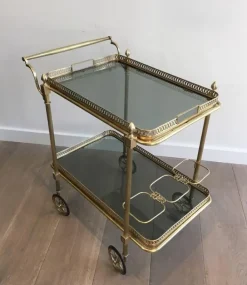 Pamono Brass Drinks Trolley by Maison Jansen Online