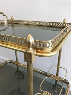 Pamono Brass Drinks Trolley by Maison Jansen Online