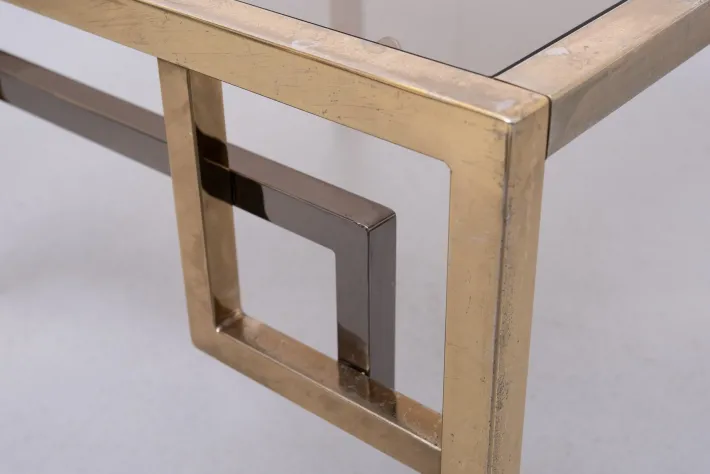Pamono Brass Square Side Tables from Belgo Chrome, 1970s, Set of 2 Online