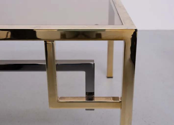 Pamono Brass Square Side Tables from Belgo Chrome, 1970s, Set of 2 Online