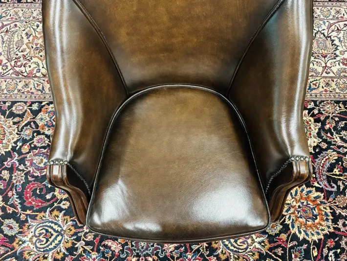 Pamono Brown Chesterfield Tub Office Chair