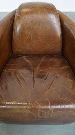 Pamono Brown Cowhide Aviator Armchairs, Set of 2 New