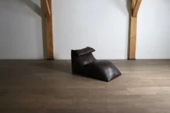 Pamono Brown Leather Le Bambole Chaise Longue by Mario Bellini for B&B Italia, 1970s Best