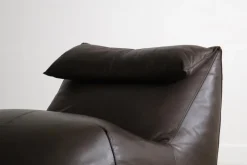 Pamono Brown Leather Le Bambole Chaise Longue by Mario Bellini for B&B Italia, 1970s Best