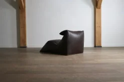 Pamono Brown Leather Le Bambole Chaise Longue by Mario Bellini for B&B Italia, 1970s Best