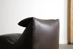 Pamono Brown Leather Le Bambole Chaise Longue by Mario Bellini for B&B Italia, 1970s Best