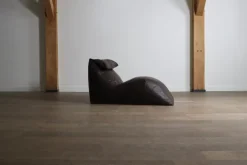 Pamono Brown Leather Le Bambole Chaise Longue by Mario Bellini for B&B Italia, 1970s Best