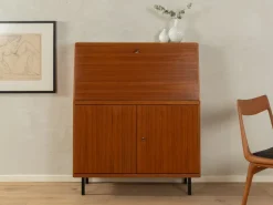 Pamono Brown Teak Secretary, 1960s Best