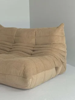 Pamono Brown Togo Sofas from Ligne Roset, Set of 3