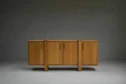 Pamono Brustalist Oak Sideboard, Belgium, 1990s Outlet