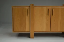 Pamono Brustalist Oak Sideboard, Belgium, 1990s Outlet
