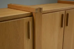 Pamono Brustalist Oak Sideboard, Belgium, 1990s Outlet