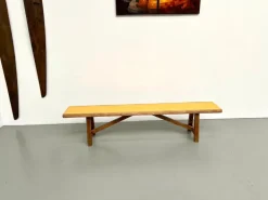 Pamono Brutalist Bench with Yellow Pop Seat, 1960s Hot