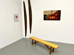 Pamono Brutalist Bench with Yellow Pop Seat, 1960s Hot