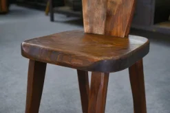 Pamono Brutalist Chairs in Elm from Aranjou, 1960s, Set of 2 Clearance