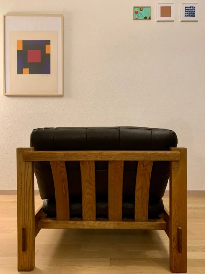 Pamono Brutalist Chairs in the style of Pierre Chapo, 1970s, Set of 2 Best