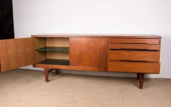 Pamono Brutalist Danish Teak Sideboard by Henning Kjærnulf for Vejle Stole, 1960s Discount