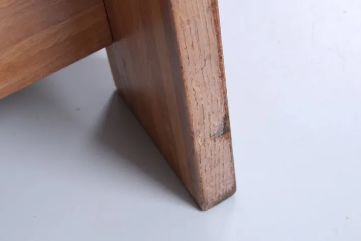 Pamono Brutalist Light Oak and Dark Leather Sofa by Harry de Groot for Leolux, 1970s Discount