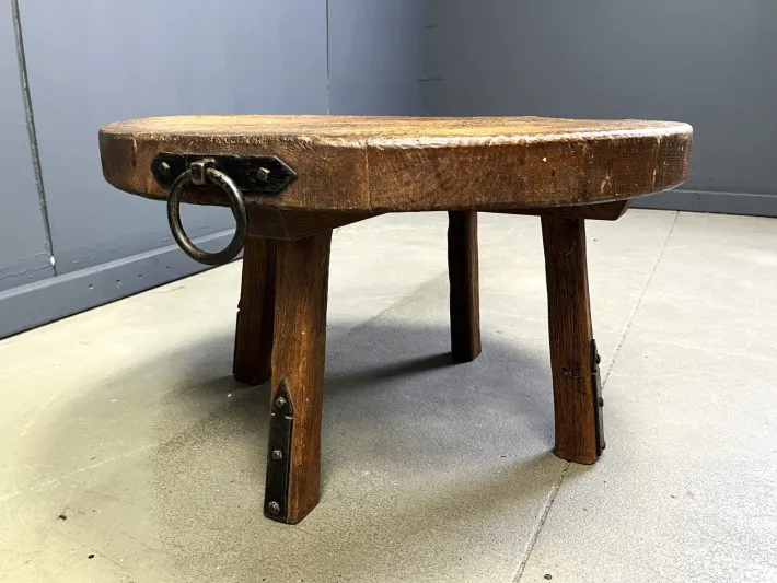 Pamono Brutalist Round Coffee Table, 1960s Discount