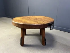 Pamono Brutalist Round Coffee Table, 1960s Discount