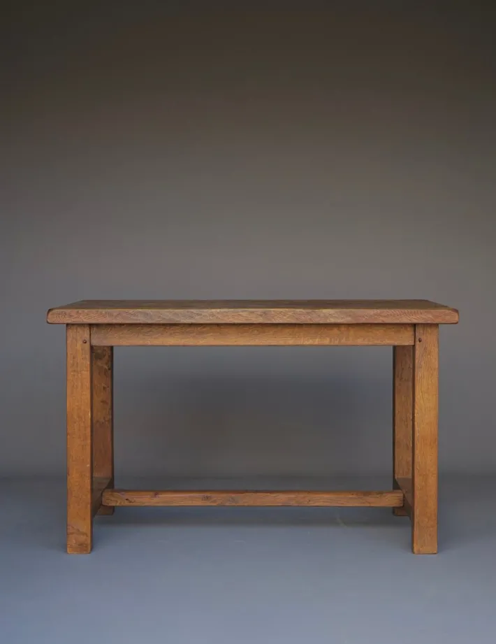 Pamono Brutalist Rustic Oak Dining Table from De Puydt, 1970s Online