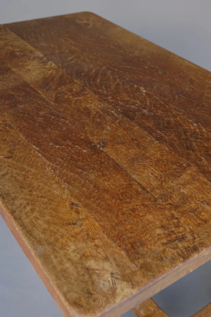 Pamono Brutalist Rustic Oak Dining Table from De Puydt, 1970s Online