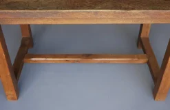 Pamono Brutalist Rustic Oak Dining Table from De Puydt, 1970s Online