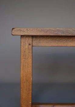 Pamono Brutalist Rustic Oak Dining Table from De Puydt, 1970s Online