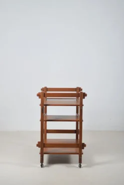 Pamono Brutalist Serving Trolley with Interchangeable Trays, 1970s Hot