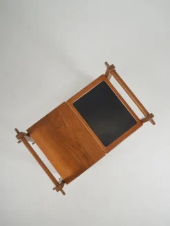 Pamono Brutalist Serving Trolley with Interchangeable Trays, 1970s Hot