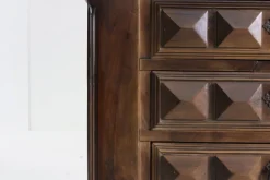 Pamono Brutalist Spanish Carved Sideboard Chest of Drawers, 1960s